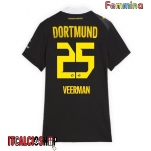 Borussia Dortmund Joey Veerman #25 Seconda Maglia Femmina 2026-27 Manica Corta